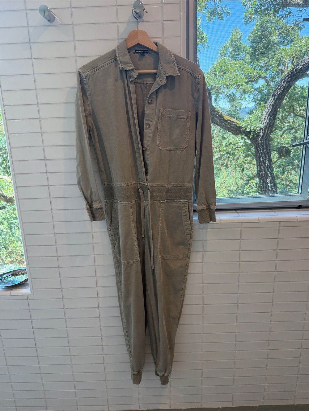 James Perse Jumpsuit in Olive Green